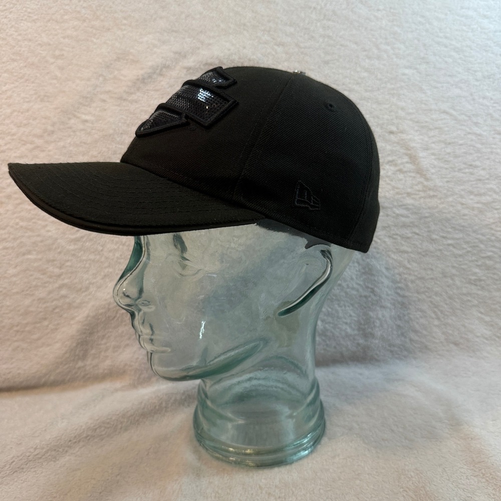 Harley-Davidson New Era 9FORTY Black Sequin Bar & Shield Snapback Hat Cap - Picture 4 of 16